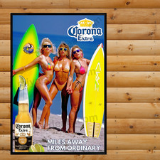 Corona Extra Beer Poster 16x24 Vintage Retro Sexy Girl 90s Style Bar Decor picture