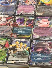 Pokemon 100 Different Cards Collection Lot Including 10 Holos & 1 Ex/V German picture