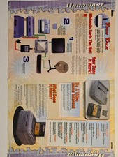 Rare Vintage 90s Gaming Print Ads Lot Sega Nintendo Satellaview Hardware Display picture