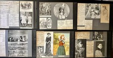 1900s Huge Antique Scrapbook Photo Album of Famous Theatre Actors & Actresses picture