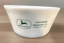 Rare/collectiblePyrex John Deere Mortenson Implement Co. Promotional Mixing Bowl picture