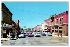 c1960 Mitchell Street Exterior Building Road Petoskey Michigan Vintage Postcard picture