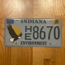 2006 Indiana License Plate Tag Environment Eagle Specialty bird Embossed picture