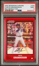 Curtis Granderson PSA 9 2007 Bowman Chrome Red Refractor /5 picture
