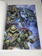 TEENAGE MUTANT NINJA TURTLES X GODZILLA #1 VIRGIN JONATHAN URIBE EXCLUSIVE TMNT picture