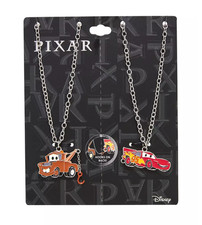 New Disney Pixar Cars Duo Lightning McQueen Mater Best Friend Necklace Gift Set picture