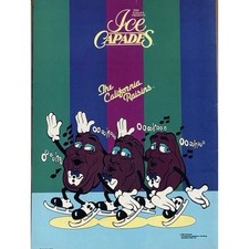 Vintage 1988 Ice Capades California Raisins Souvenir Program Tom Scallen picture