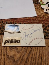 Ryne Sandberg Signed Index Card Cubs phillies Autograph rookie era minor league picture