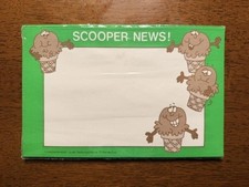 RARE Vintage TREND Scooper News Certificate Pack Ice Cream Unopened Sealed picture