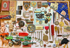Vintage Junk Drawer Lot Jewelry Metal Parts Collectables 1Z picture