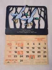 Vintage 70s Flying Geese Advertisement Calendar picture