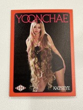 KATSEYE x ESCO YOONCHAE 005/005 EXTREMELY RARE & BOOKEND Foil Trading Card picture