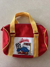 Autoworld Mini Duffel Bag- Six flags Autoworld Flint, MI Vintage picture