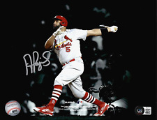 St. Louis Cardinals Albert Pujols Signed 8x10 700 HR Photo Beckett BAS Witnessed picture
