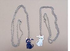 Sailor Moon Luna Artemis Necklace Set Of 2 Cat picture