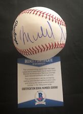 WALL STREET MICHAEL DOUGLAS SIGNED AUTOGRAPHED OFFICIAL MLB BASEBALL BECKETT BAS picture