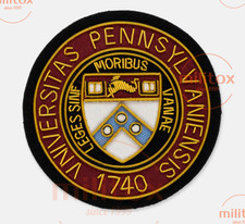 University of Pennsylvania Hand Embroidered Bullion Wire Blazer Badge, Sew on picture