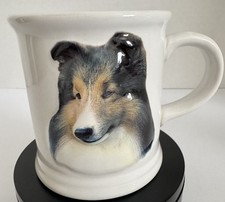 Vintage Sheltie Shetland Sheepdog 3D Embossed Coffee Mug Best Friend Originals picture