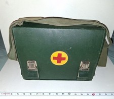 Vintage 1980s Military Medical Bag: Bulgarian Army First Aid Kit picture