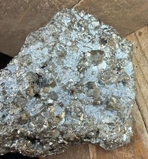 Peruvian Pyrite Specimen, Gleaming Crystal Cluster, Fool's Gold 4.1 inch picture