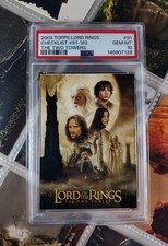 PSA 10 GEM MT | 2003 Topps Lord Rings Checklist Two Towers #91 | with Goodies picture