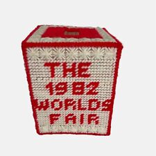 Vintage 1982 Worlds Fair Tissue Box Cover Knoxville Tennessee Collectible picture
