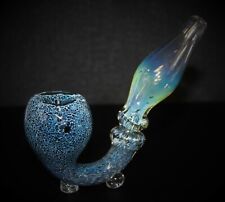 4 1/2” OCEAN BLUE II Sherlock Tobacco Smoking Glass Pipe GLASS pipes picture