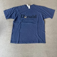 NWT Vintage Walt Disney World Unisex T-Shirt Navy Blue Donald Duck Size XL picture