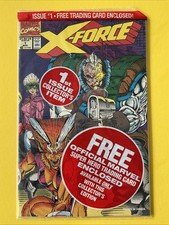 X-Force #1 (1991) 1st Print Newsstand Factory Sealed X-Force Card 01766 picture