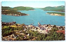 Aerial view of Southwest Harbor & Somes Sound, Mt. Desert Is picture