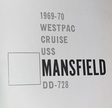 Vintage 1969-70 Westpac Cruise USS Mansfield  DD-728 Year Book Navy History VGC picture