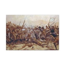 William Barnes Wollen (1857-1936) Battle of Abu Klea - Canvas Wall Art picture