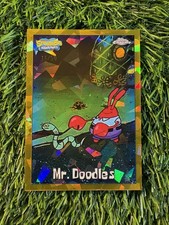 2025 Topps Chrome SpongeBob Squarepants Sapphire Mr. Doodles Gold Refractor #/50 picture
