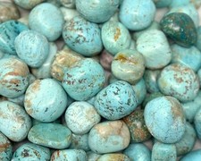 Peruvian Turquoise Tumbled Stones: Choose Ounces or lb Wholesale Bulk Lots picture
