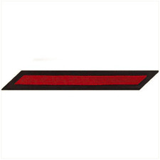 Vanguard NAVY ENLISTED MALE HASH MARKS: RED EMBROIDERED ON BLUE SERGE - SET OF 1 picture
