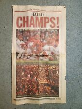 2008 Phillies World Series Champions Front Page Newspaper Fdom The Philadelphia picture