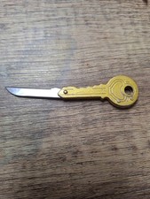 Vintage Key Shaped Folding Pocket Knife picture
