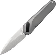 KniClad Knives Ginren Linerlock Dark Gray Titanium Folding S35VN Knife K0011 picture