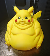 Chonk Pikachu 3D Printed Figure Chubby Pokemon Collectible Display Figurine picture