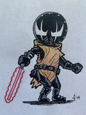 GRENDEL PRIME - 2014 - original art ink & color marker/pencil Dark Horse Wagner picture