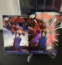2026 Upper Deck Transformers The Movie 40th Optimus Prime Base+Galaxy Rare Card picture