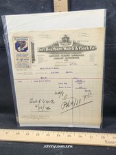 Antique 1926 Letter/Bill Head Ephemera Fort Dearborn Watch & Clock Chicago IL #3 picture