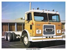 Brockway Model 550 LL COE Truck New Metal Sign: 12 x 16