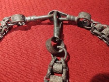 Masonic Knights Templar-Victorian Period Ceremonial Sword Hanger Chain Set picture
