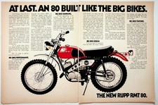 Vintage Rupp RMT 80 Motorcycle Ad Ephemera Mansfield Ohio 1970s picture