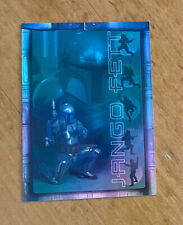 2002 Topps Star Wars: Attack of the Clones Prismatic Foil Jango Fett #3 of 8 picture