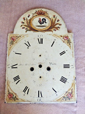 Antique Grandfather Clock Dial Face Metal Parts Perth Macfarlane Old Estate NX picture