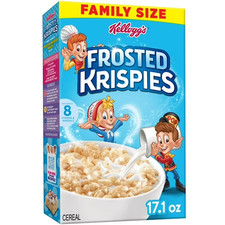 Kellogg's Frosted Krispies Frosted Flavor Breakfast Cereal, Kids Snacks, Family picture