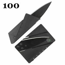 LOT 100X Credit Card Knives Folding Wallet Thin Pocket Survival Micro Knife Bulk picture