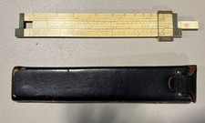Vintage Fredrick Post Slide Rule 715136 w/Case picture